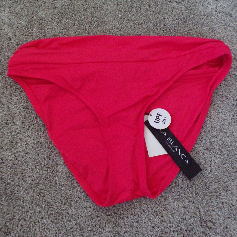 NWT La Blanca Pink swim bottoms 12
